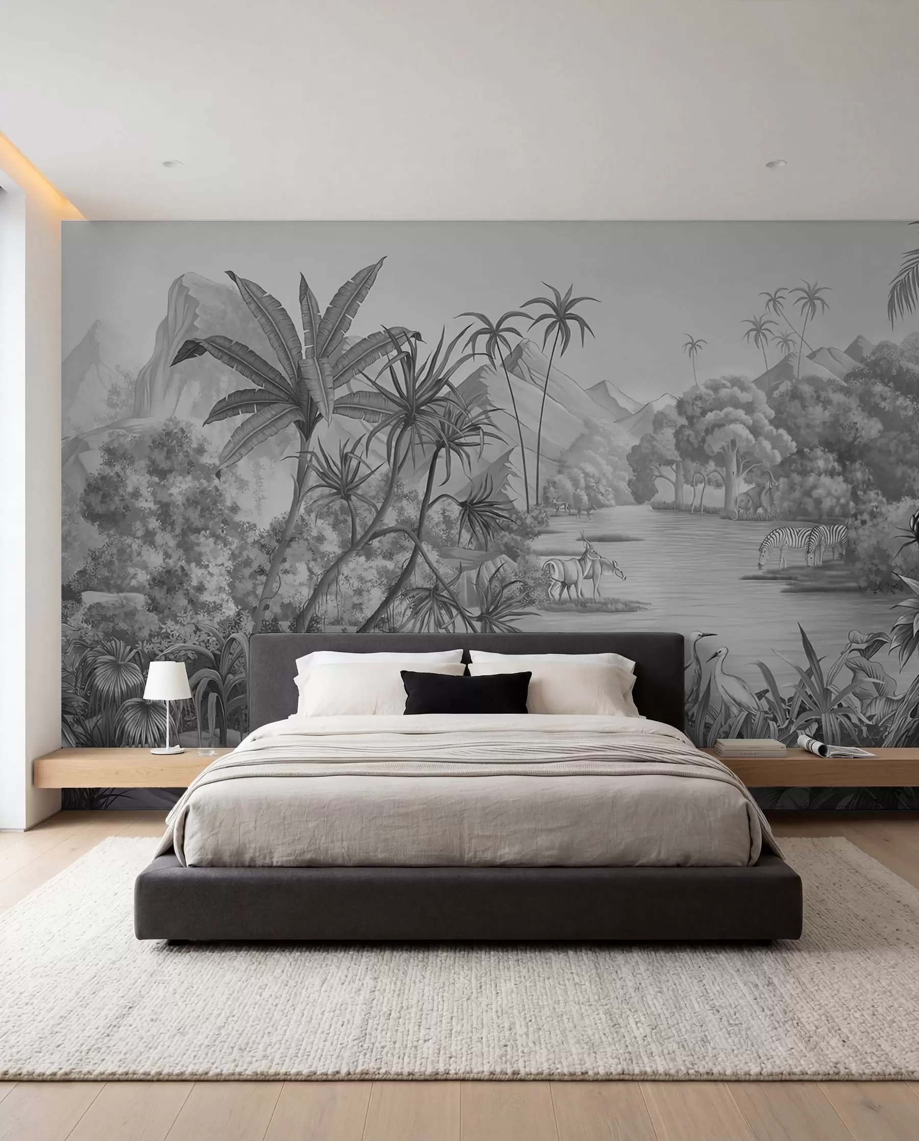 murales de pared Trópicos en blanco y negro u59040