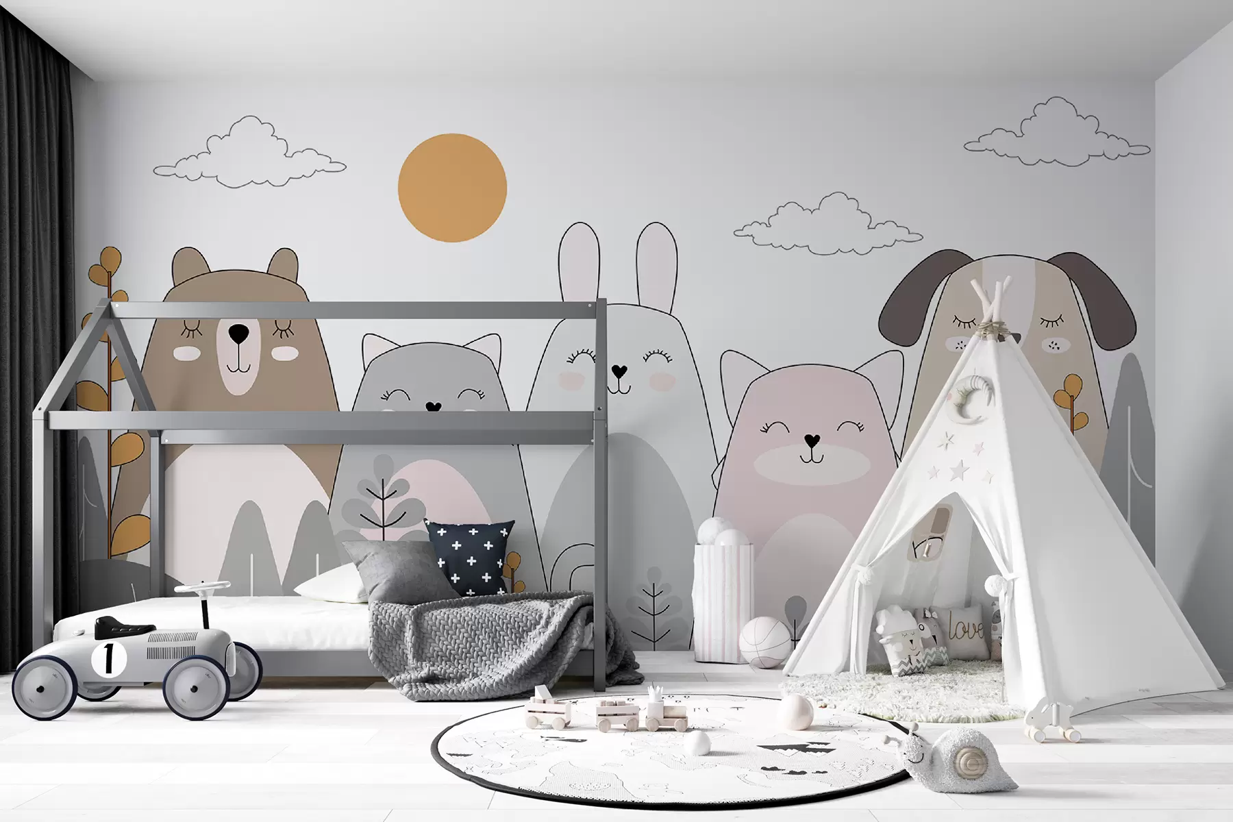 murales de pared Animales encantadores u93755