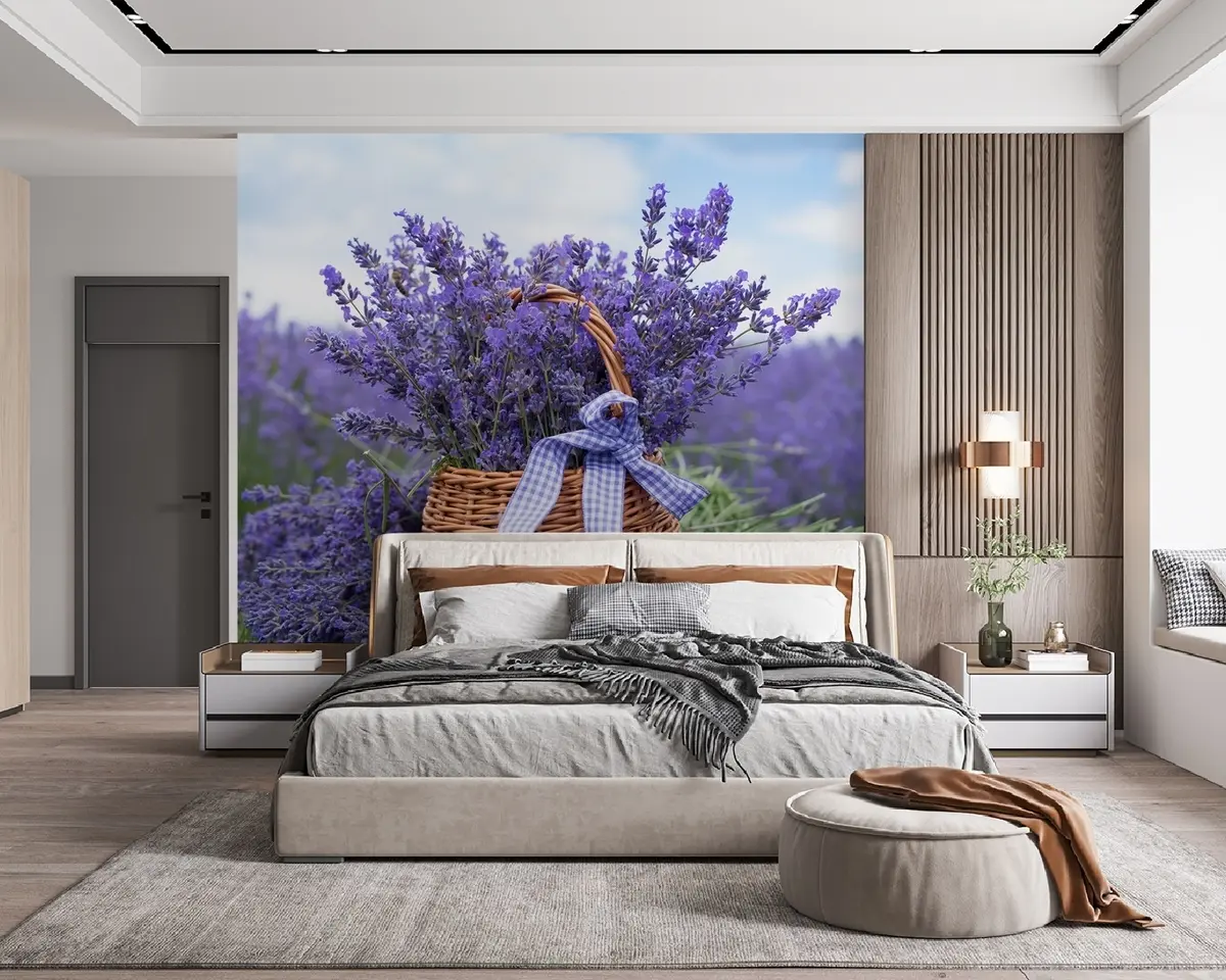 murales de pared Canasta con lavanda u92974