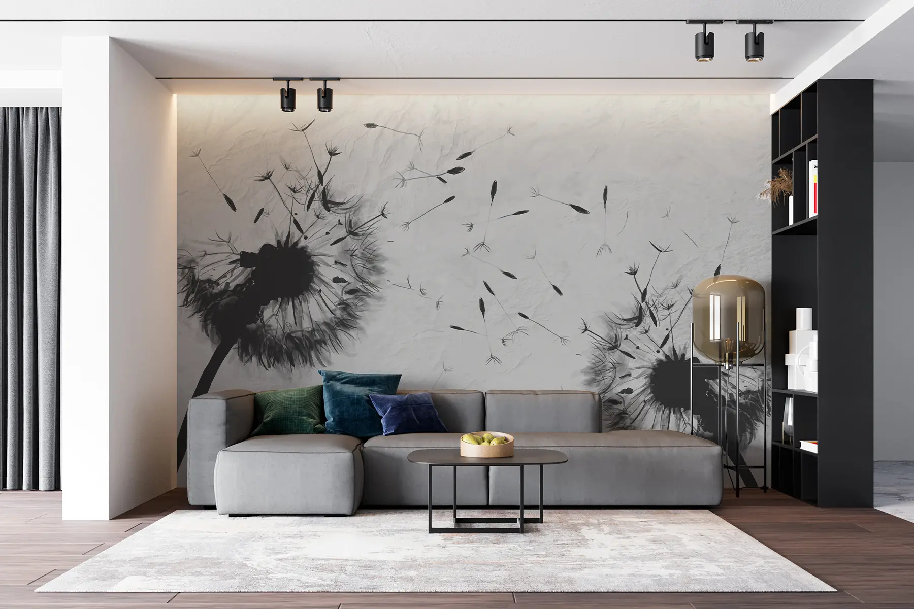 murales de pared Flor, planta y pestaña u06731