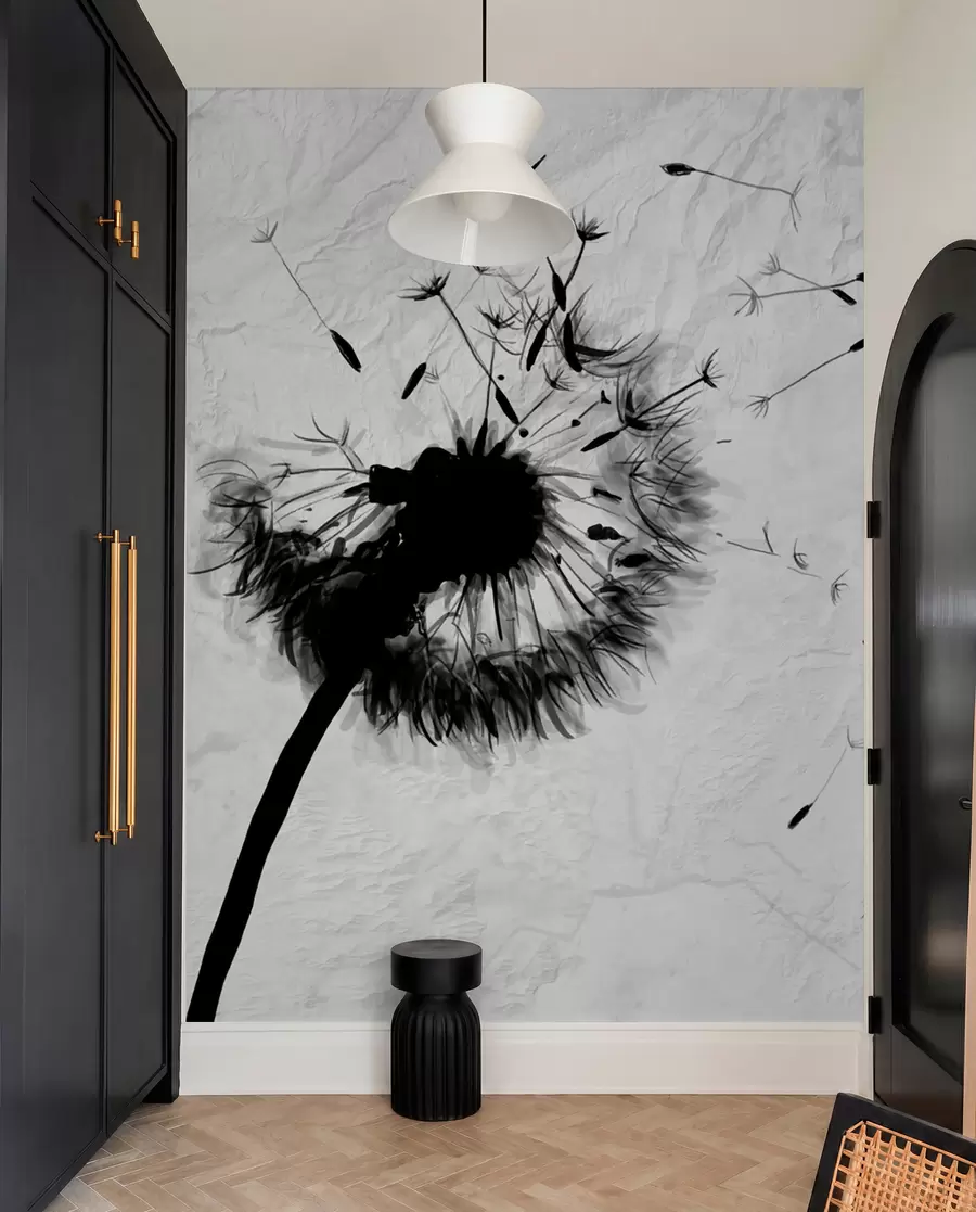 murales de pared Flor, planta y pestaña u06731