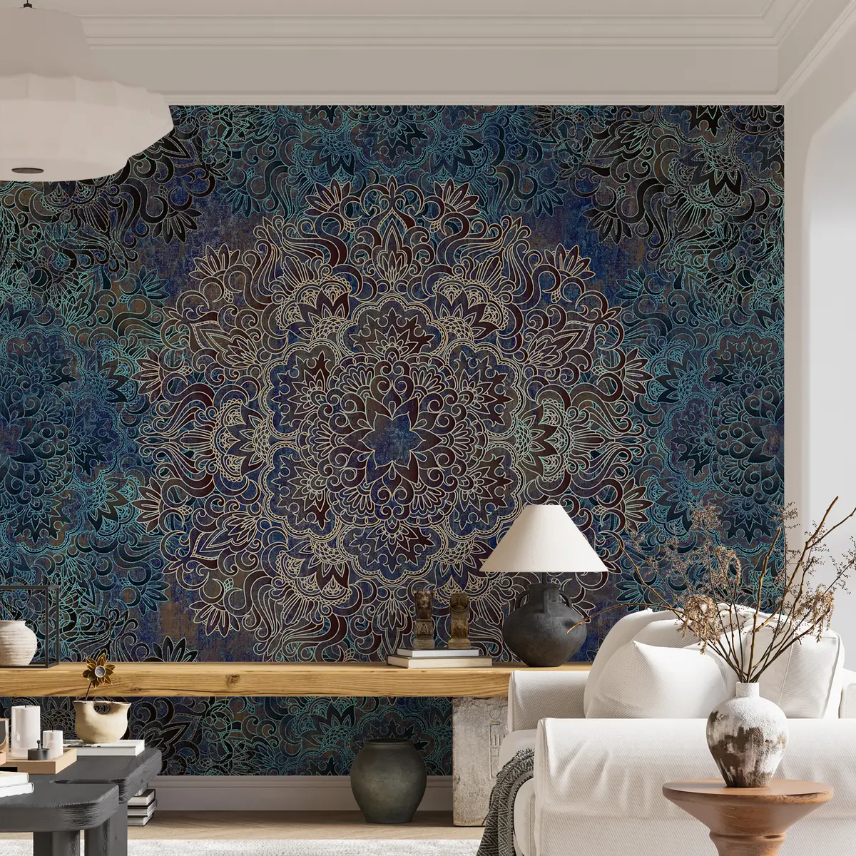 murales de pared Textil, arte y agua u59514