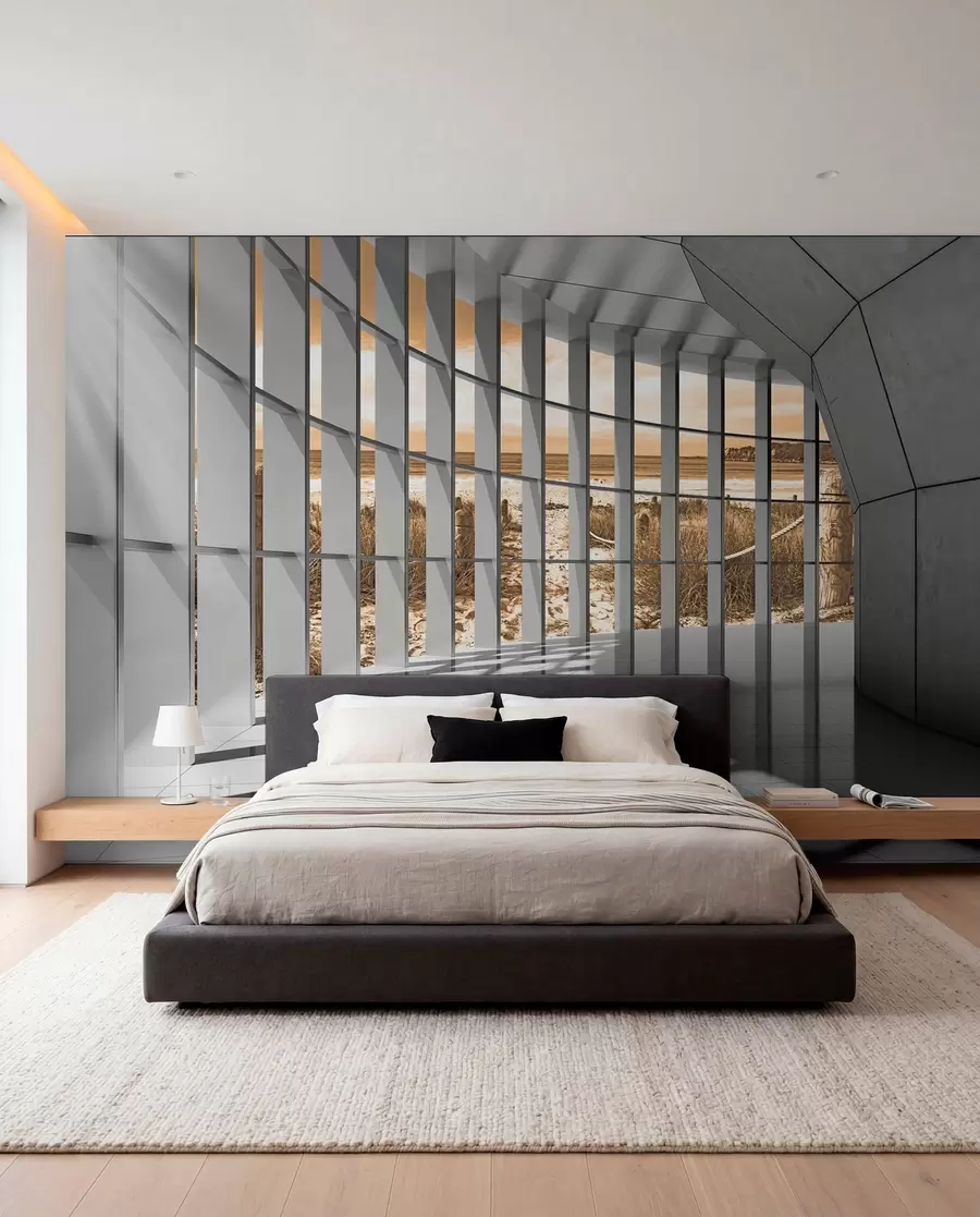 murales de pared Ventanas en luz ámbar u70513v3