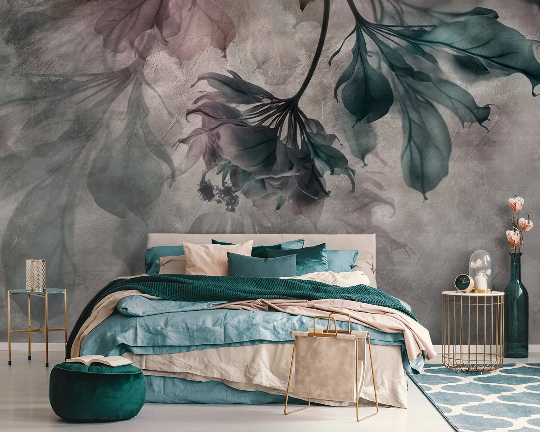 murales de pared Delicadas ramas translúcidas u93927