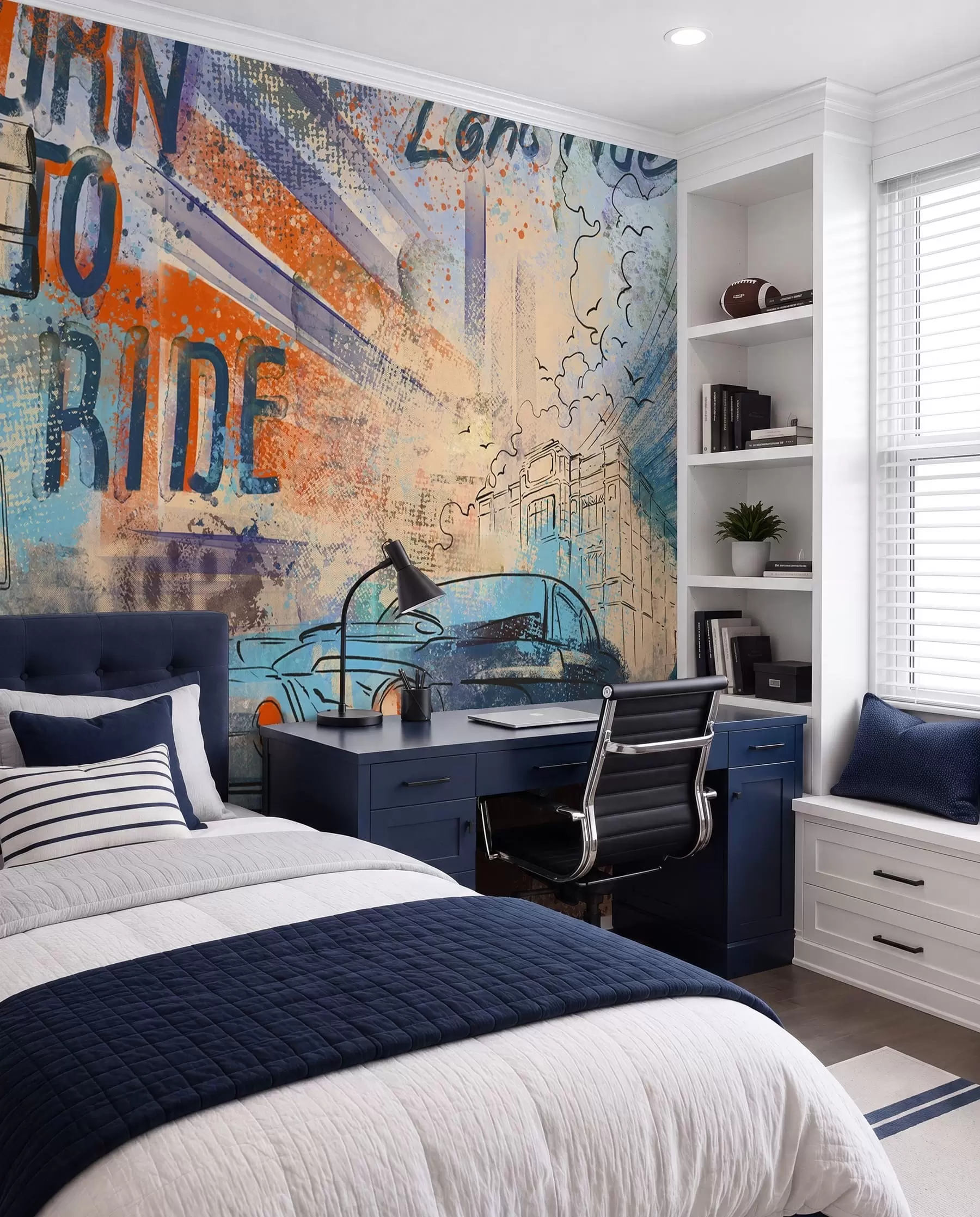 murales de pared Coche retro u93889