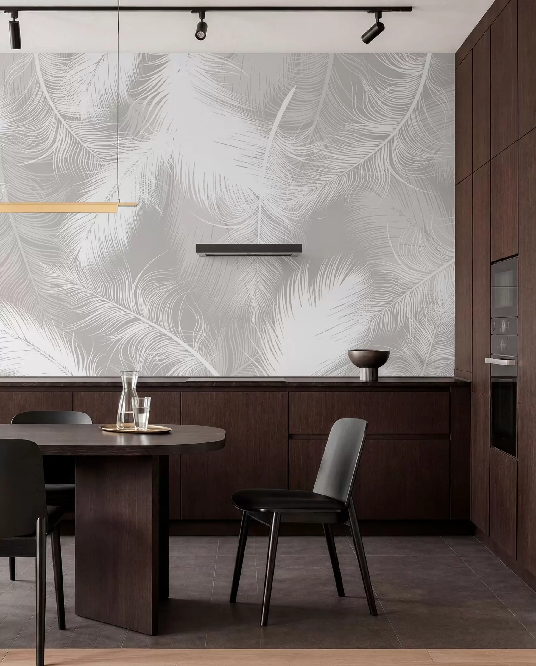 murales de pared Plumas blancas suaves u74474