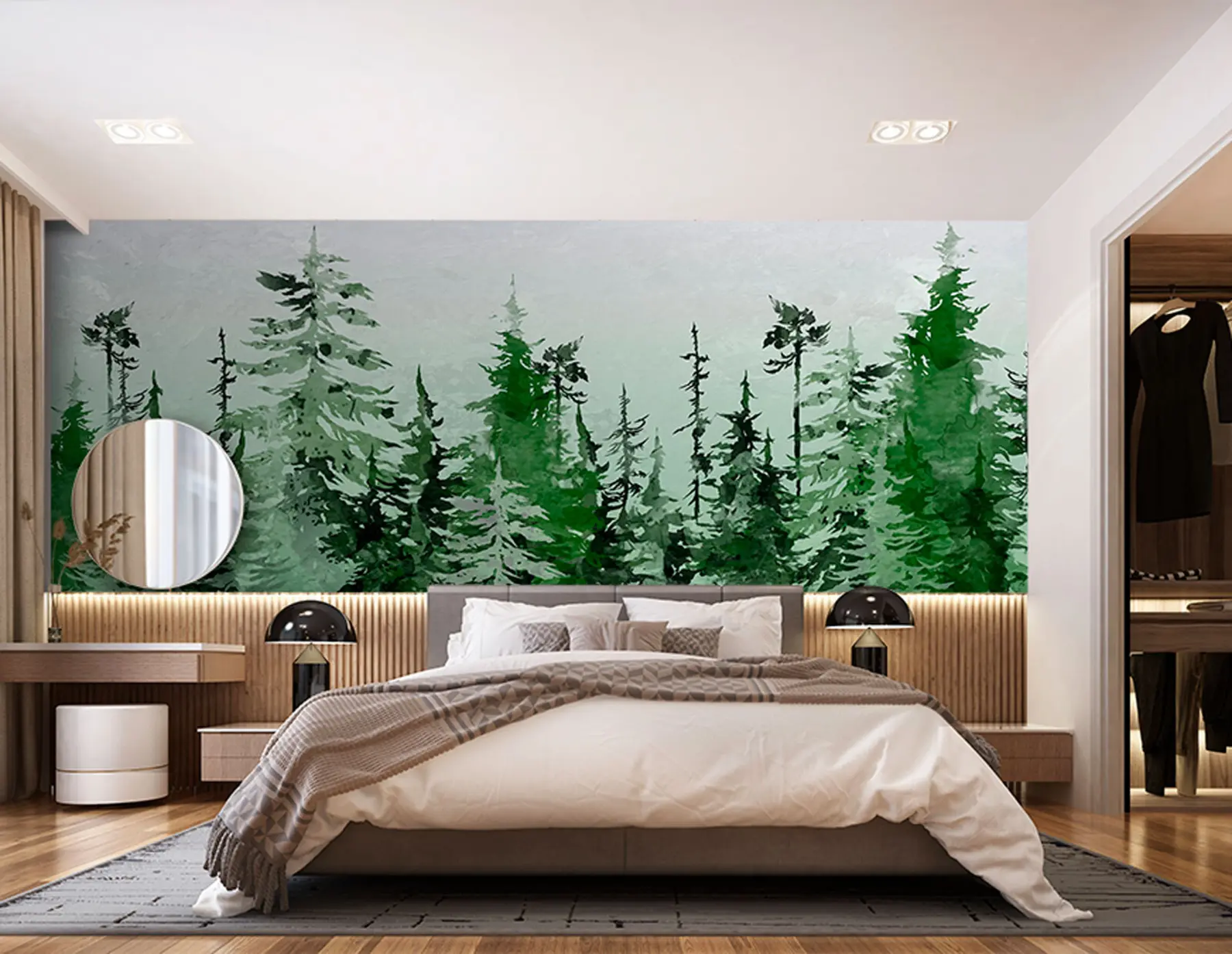 murales de pared Comió acuarela de dibujo artístico u75173