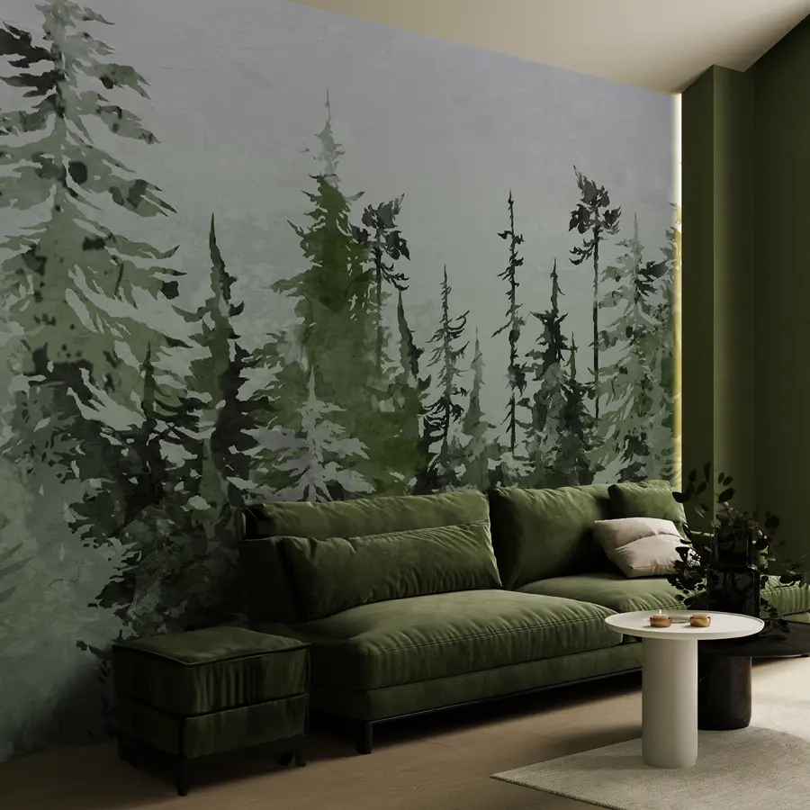 murales de pared Comió acuarela de dibujo artístico u75173