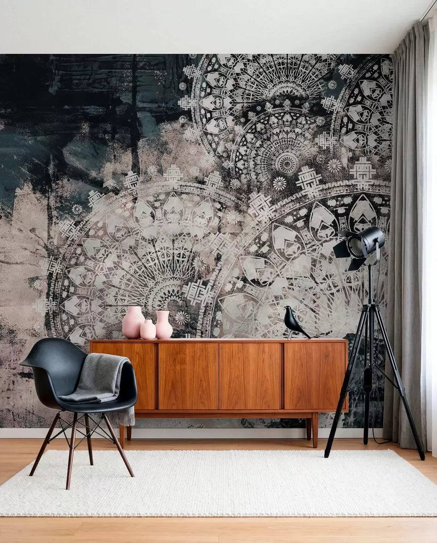 murales de pared Mandala con pátina u93958