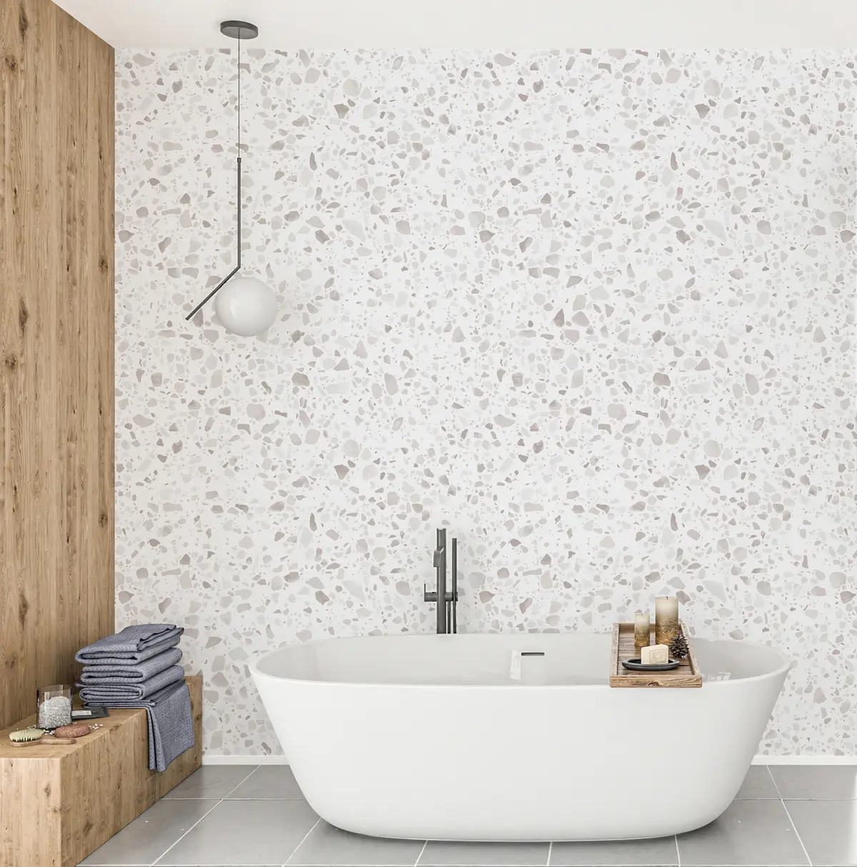 murales de pared Baldosas de terrazo, mosaico con piedras naturales, granito, mármol, cuarzo, hormigón u94304