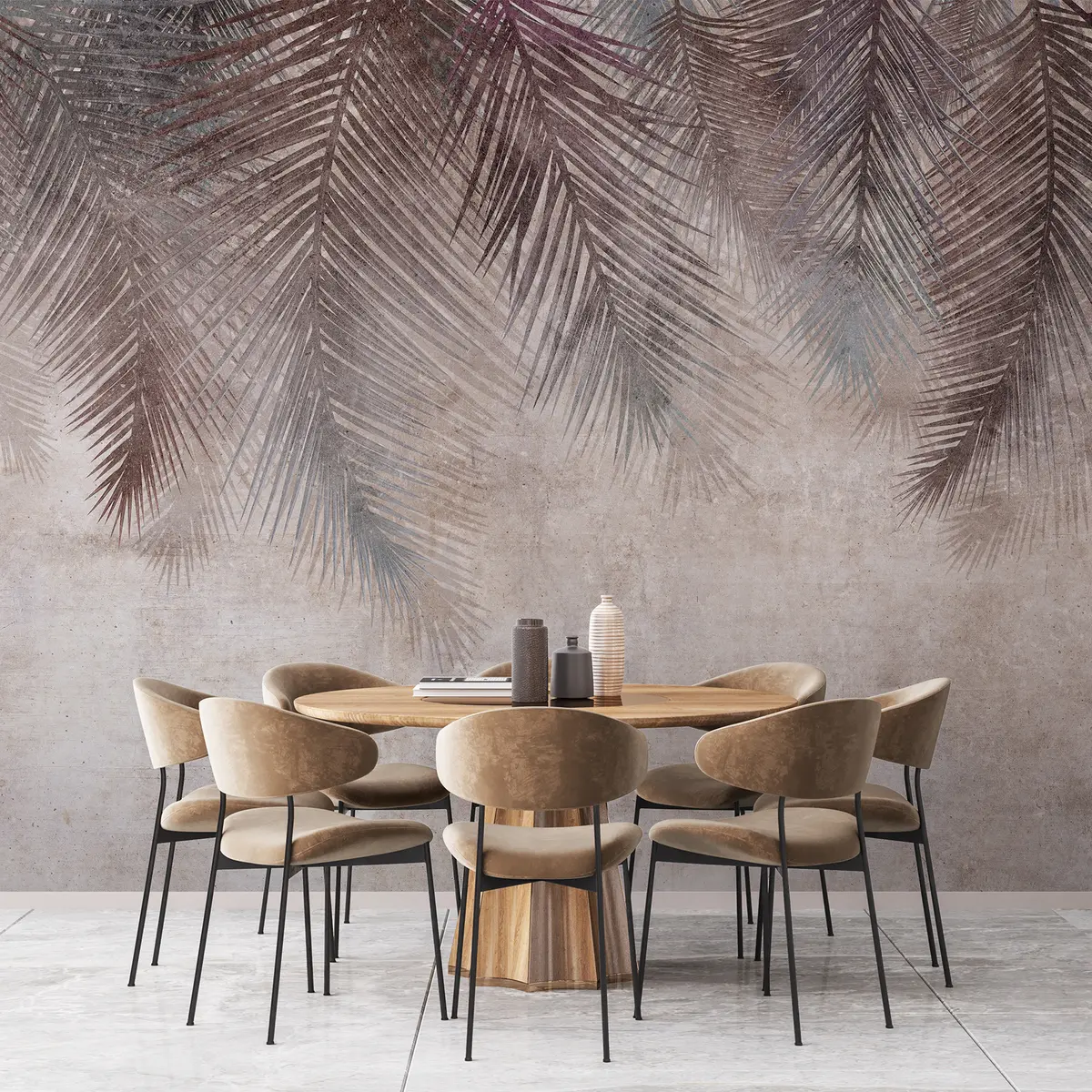 murales de pared Hojas de palma u94835