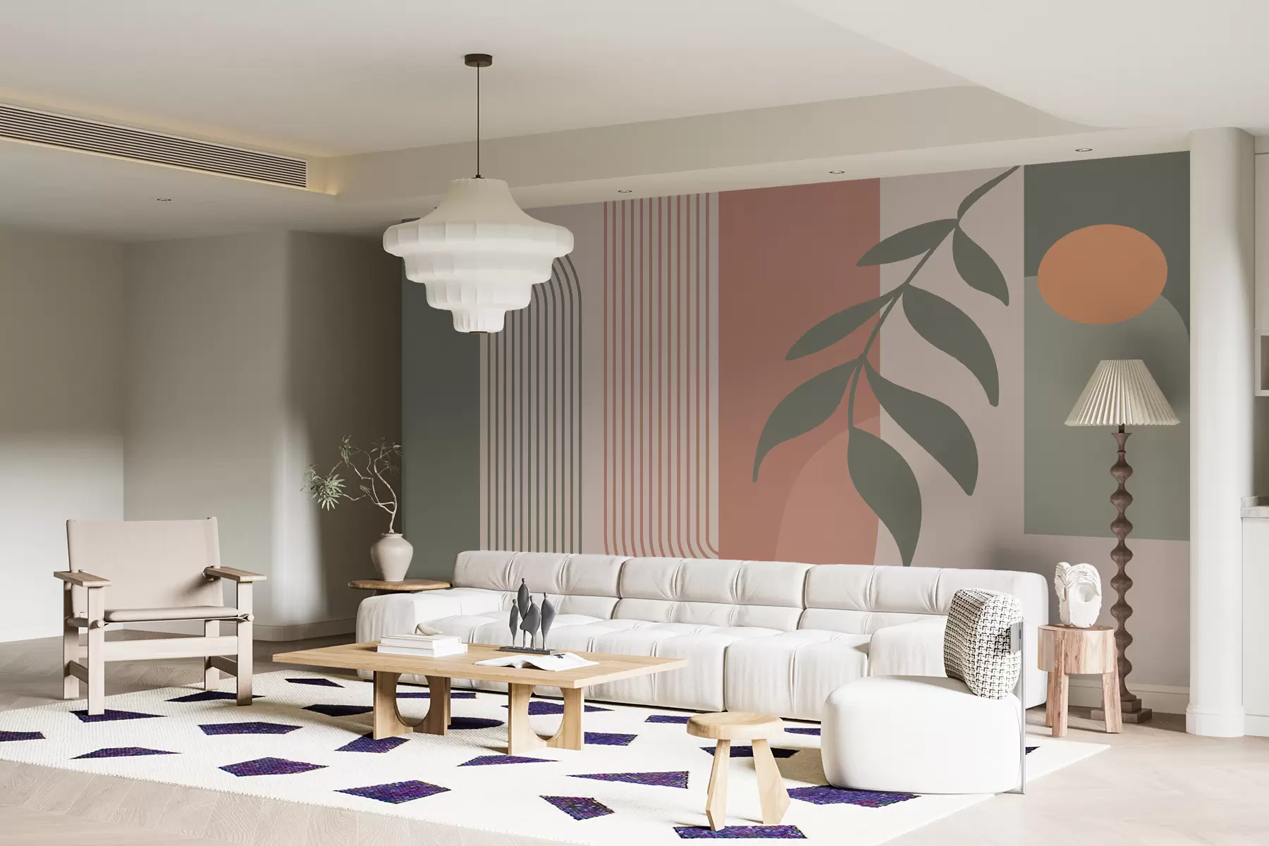 murales de pared Arcos y elementos decorativos en estilo boho u94153