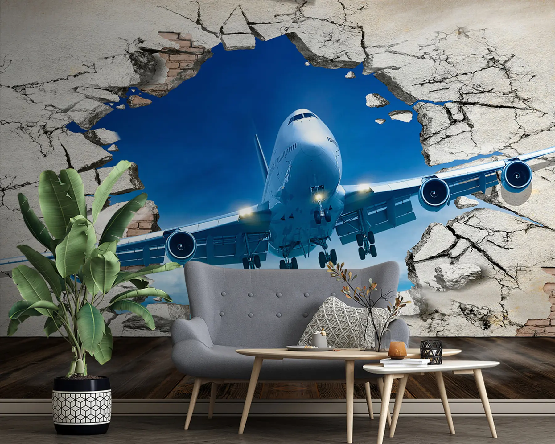 murales de pared Avión u94965