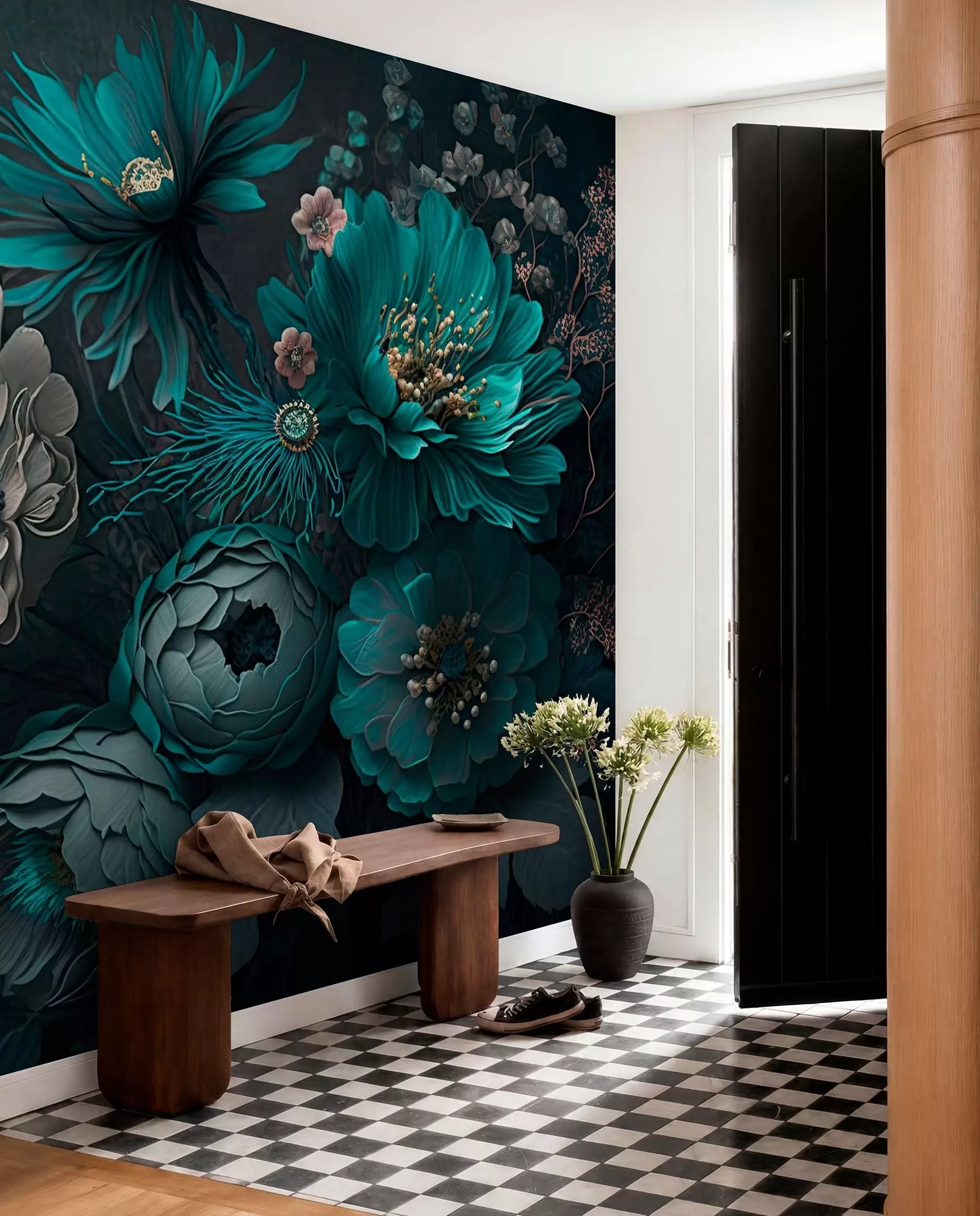 murales de pared flores de la mañana u75405