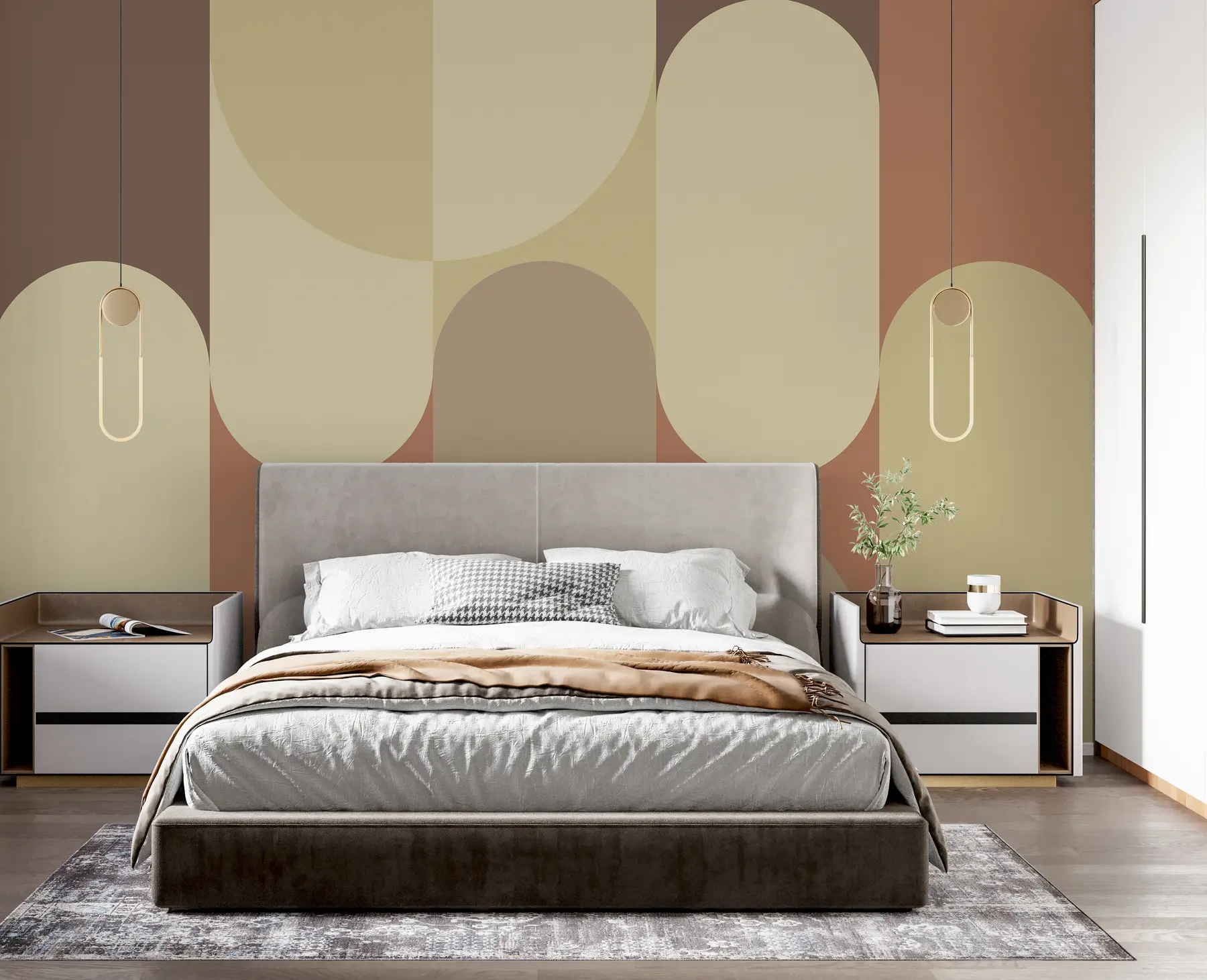 murales de pared Geometría Bauhaus u95870