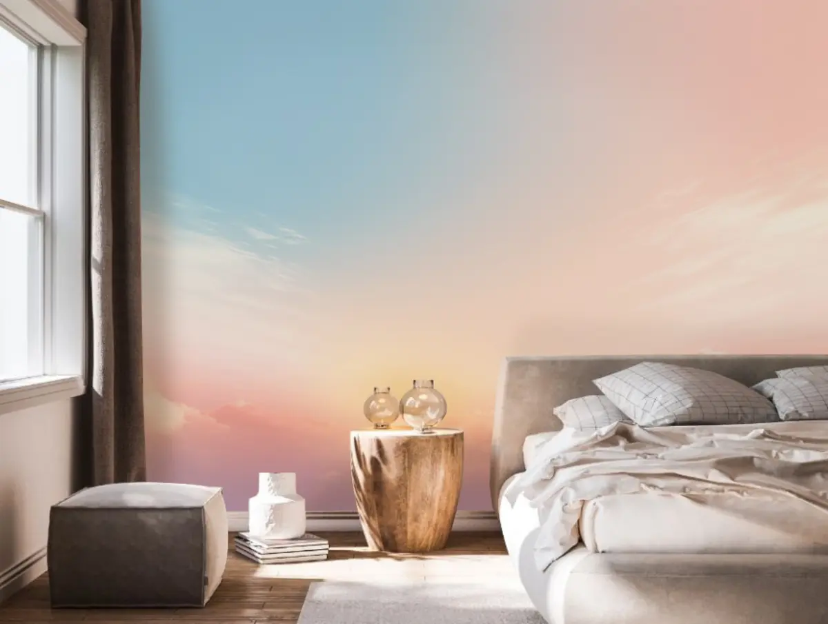 murales de pared Cielo en colores pastel u95988