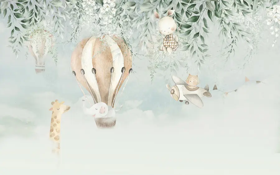 murales de pared animales de hadas u95429