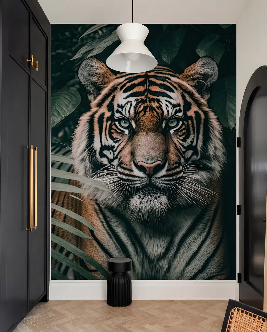 murales de pared Tigre en la selva u95619