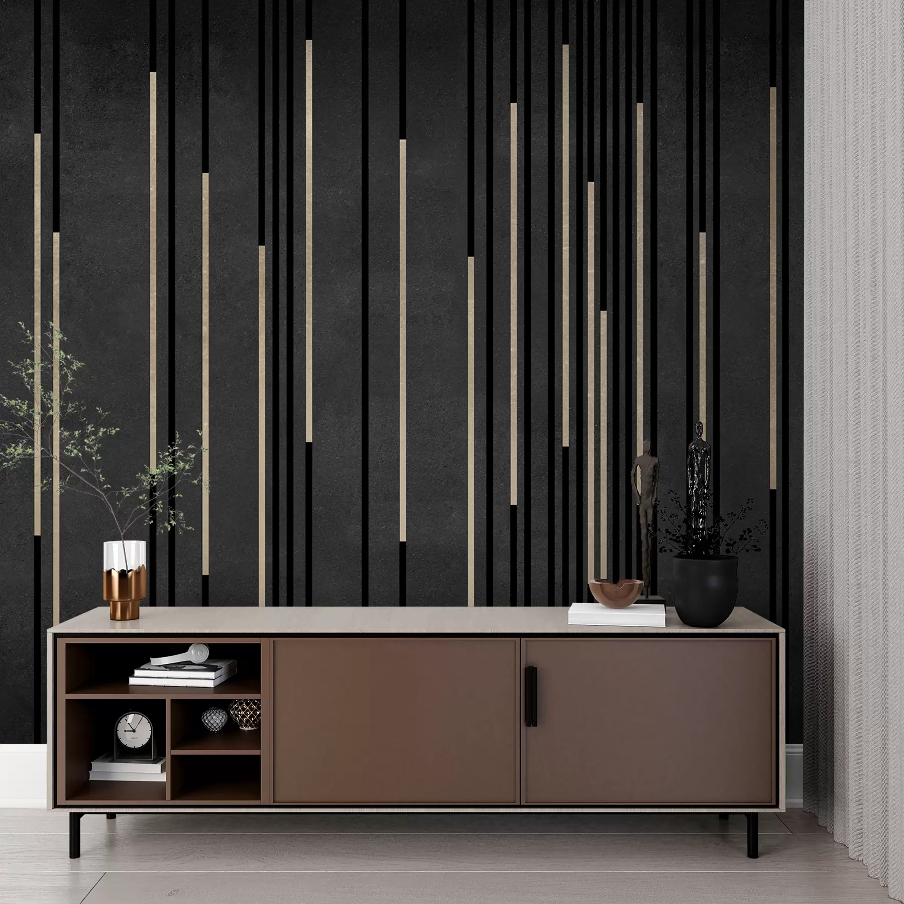 murales de pared diseño de papel pintado 3D u95905