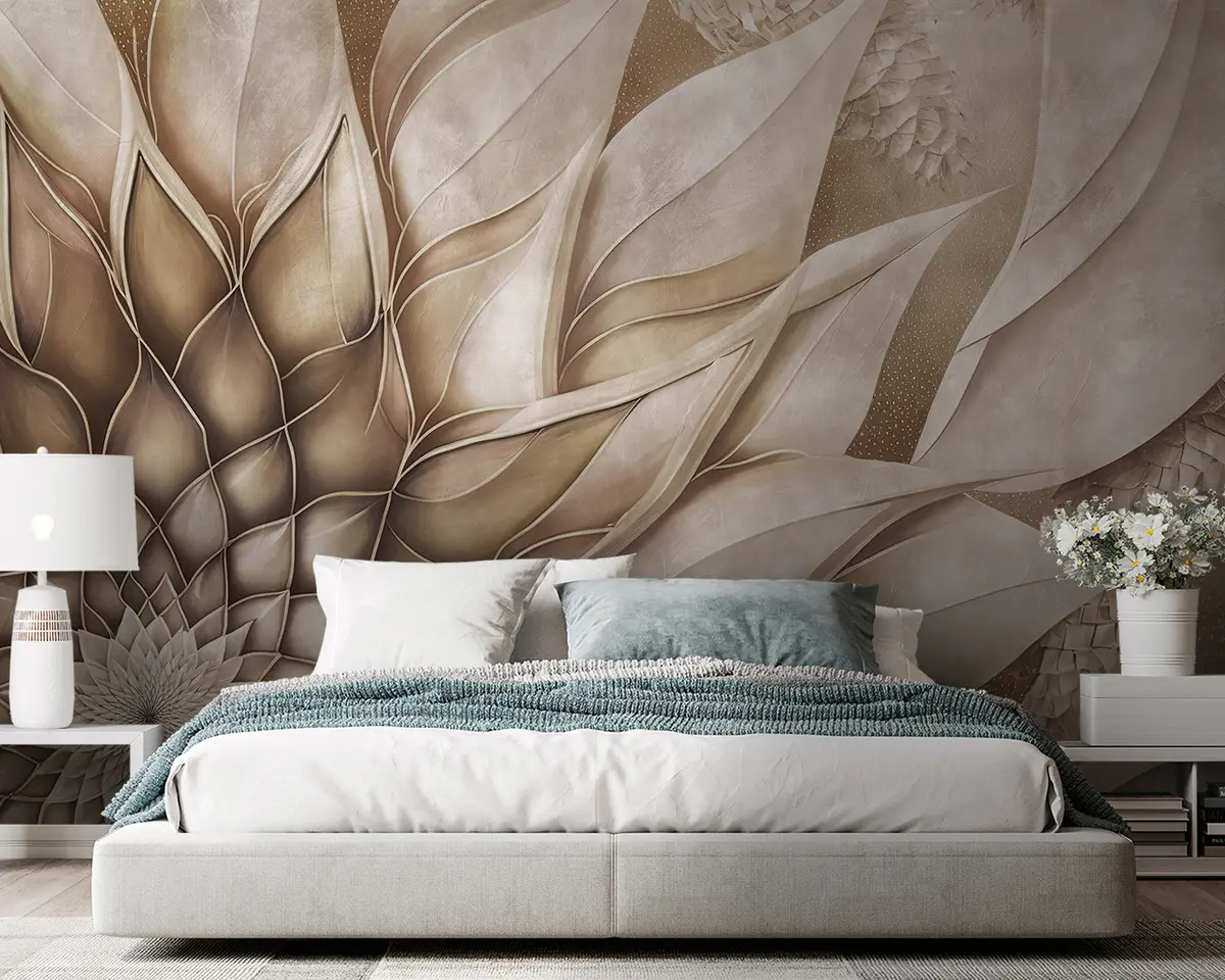 murales de pared Gran flor abstracta u95647