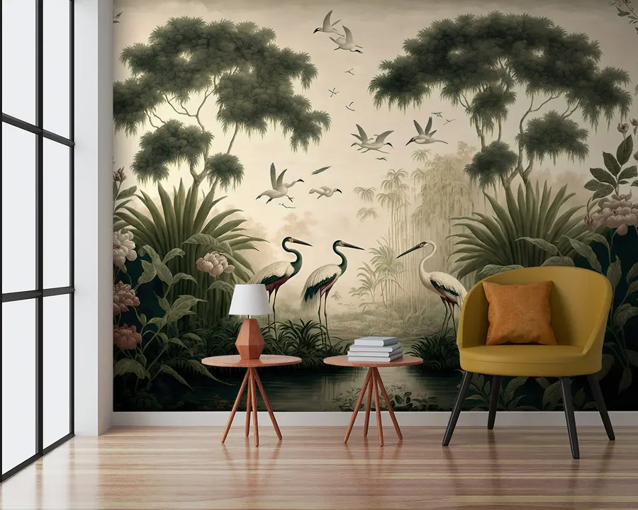 murales de pared Bosque y melodía u95653