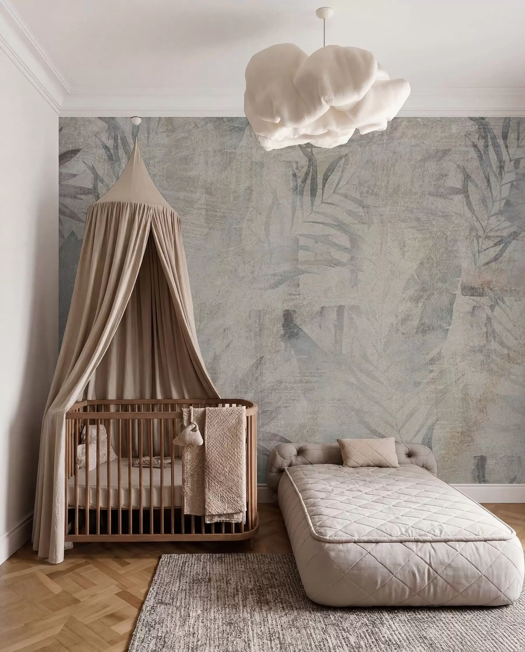 murales de pared Huella tropical desvaída u96807