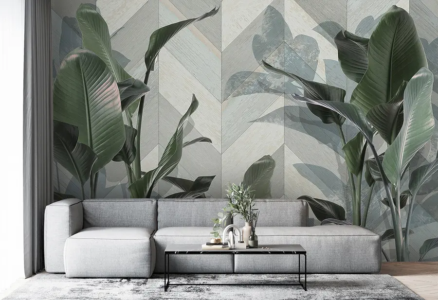 murales de pared plantas 3D u95367