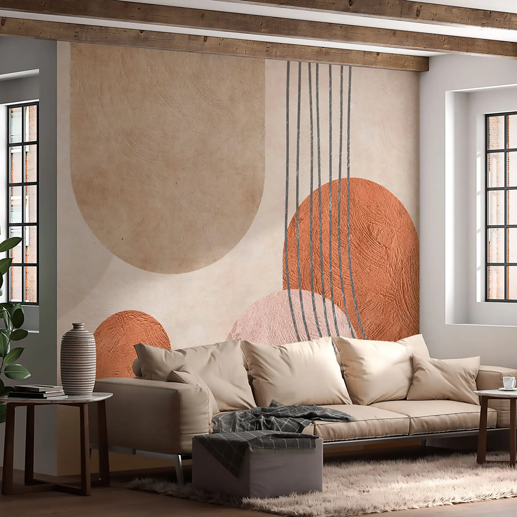 murales de pared Patrón bohemio abstracto u97255