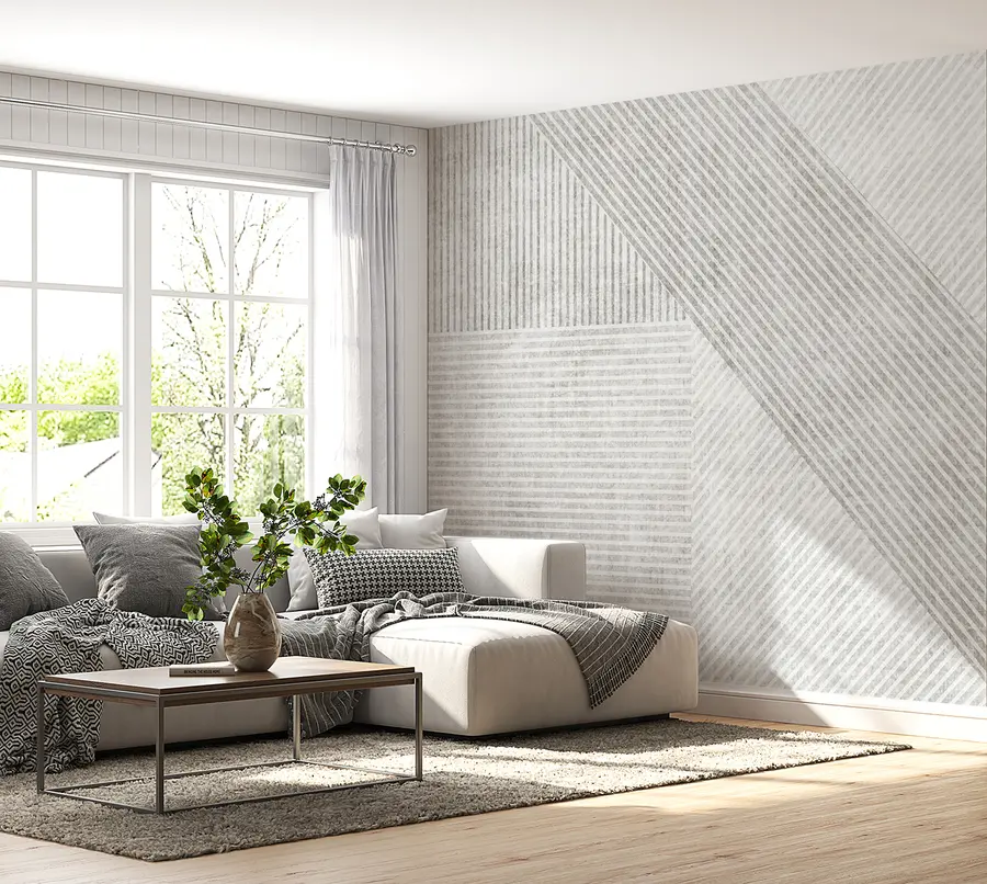 murales de pared Líneas vintage geométricas u96331