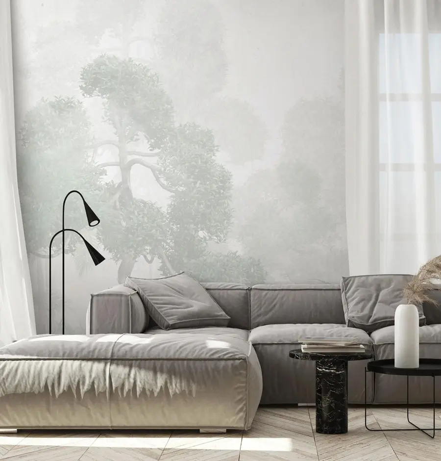 murales de pared Árboles y hojas tropicales. u97399