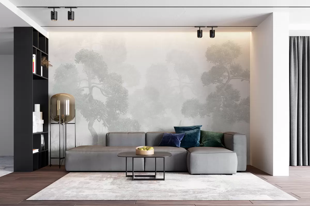 murales de pared Árboles y hojas tropicales. u97399