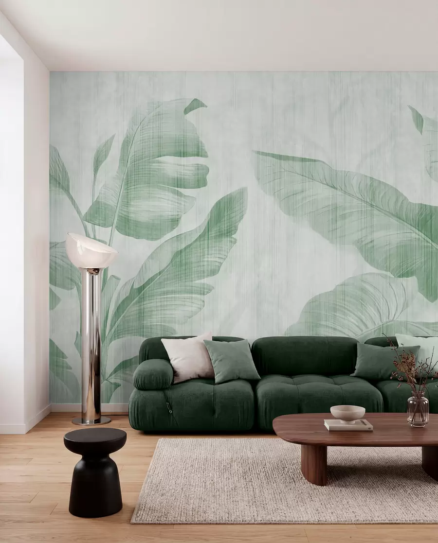 murales de pared Sombras de banano en menta u00299v4