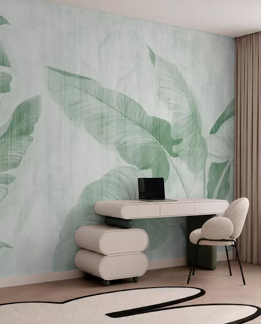 murales de pared Sombras de banano en menta u00299v4