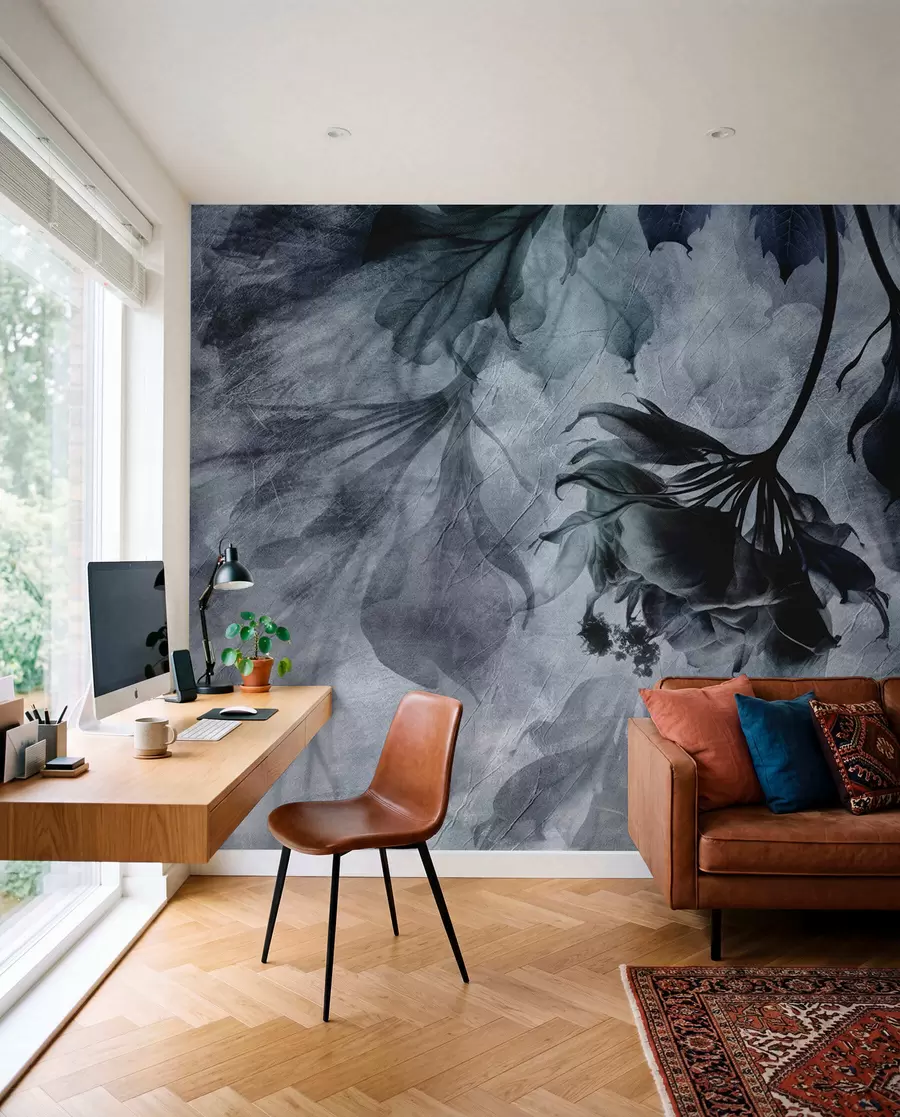 murales de pared Ramas en sombra azul u93927v1