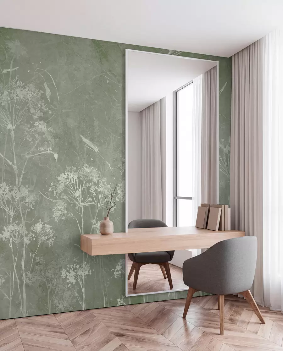 murales de pared Flores silvestres de estilo grunge u96551v1