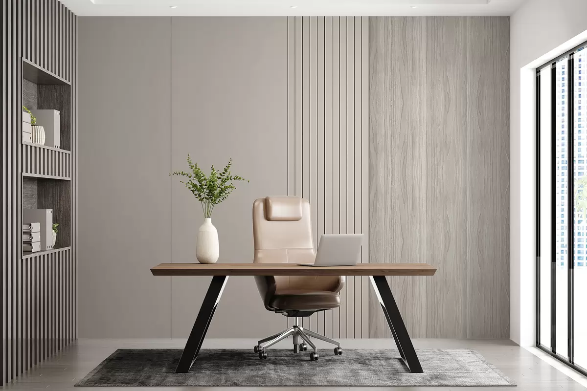 murales de pared Panel con duelas y madera u97549