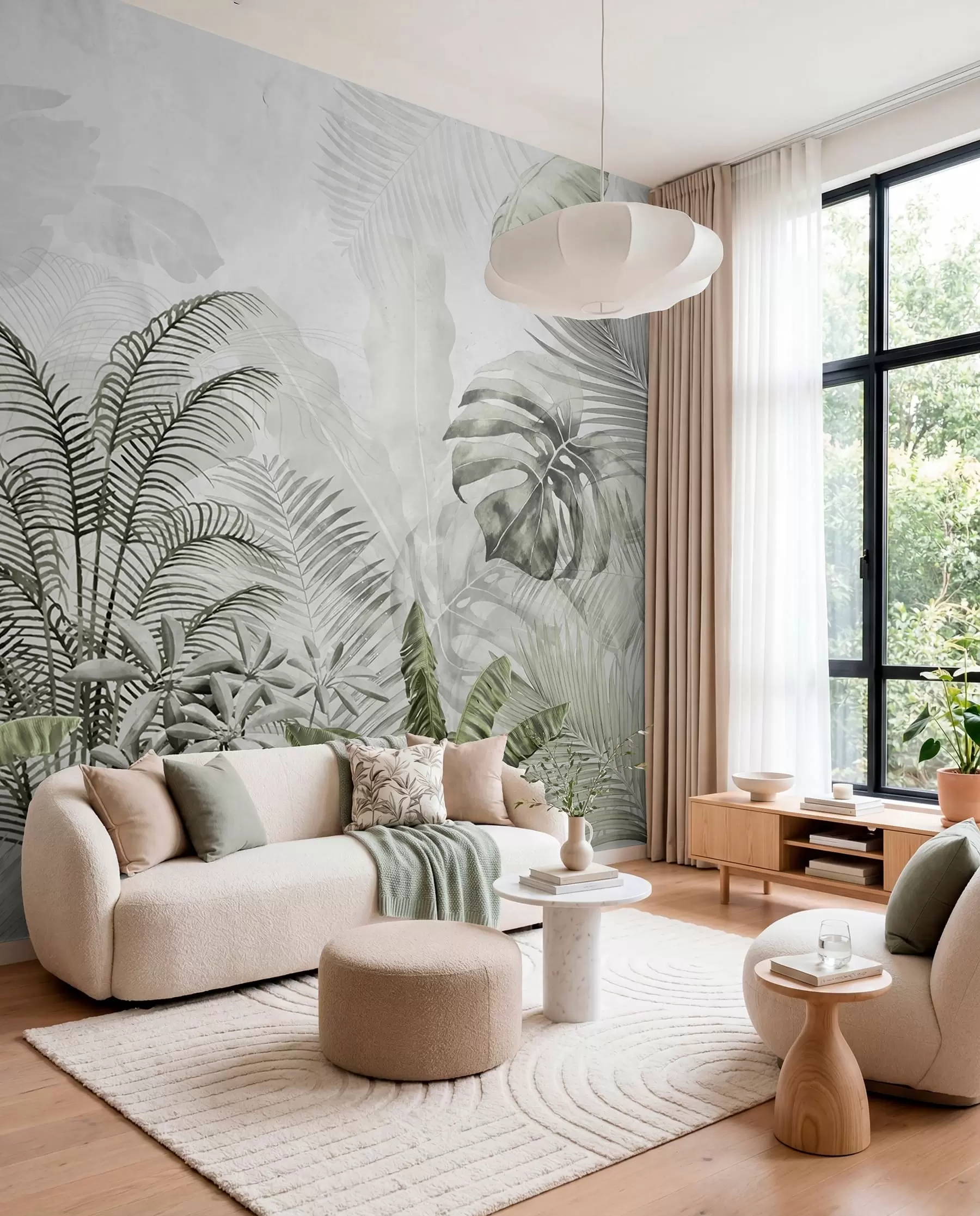murales de pared Selva en grafito u71284v3