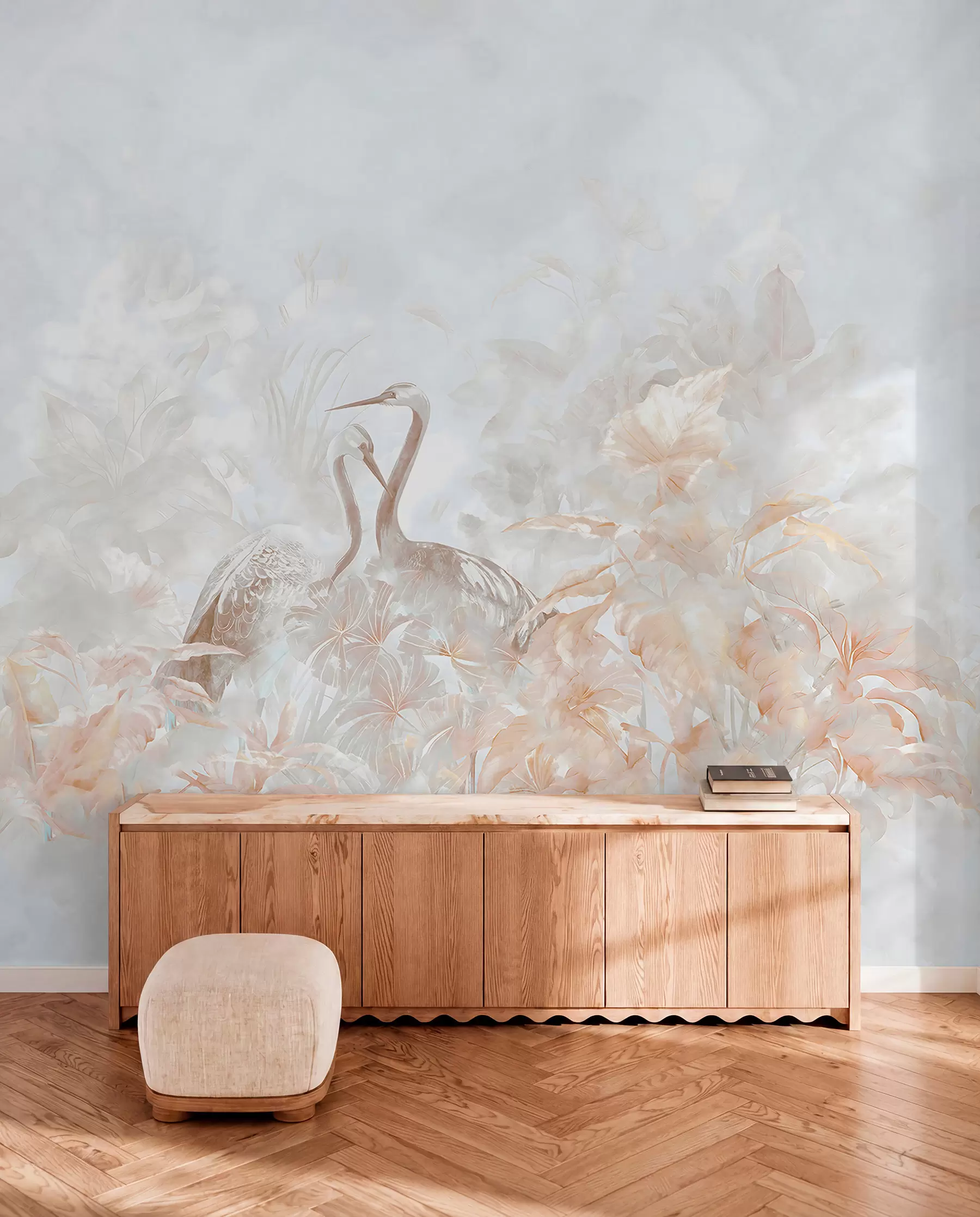 murales de pared Cigüeñas enamoradas u67508