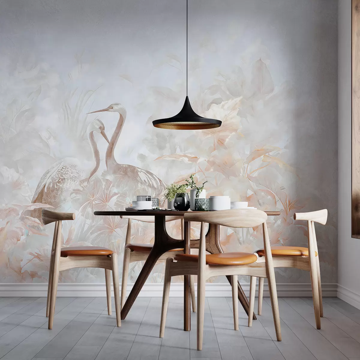 murales de pared Cigüeñas enamoradas u67508