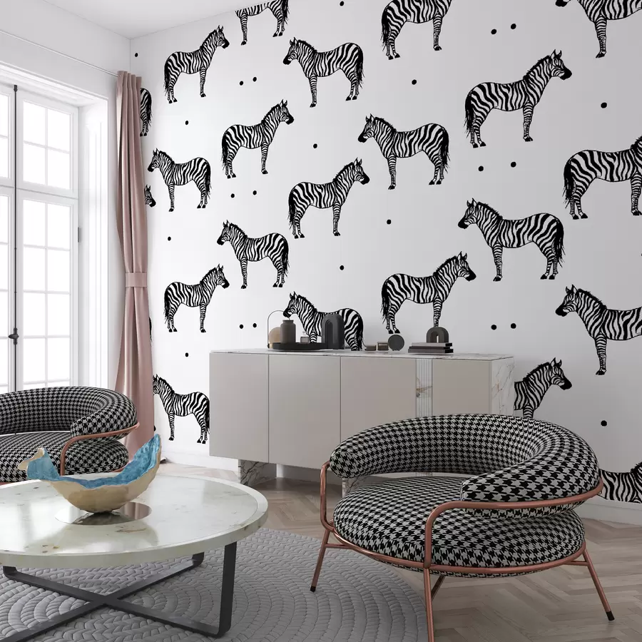 murales de pared Un estampado de cebra u98193
