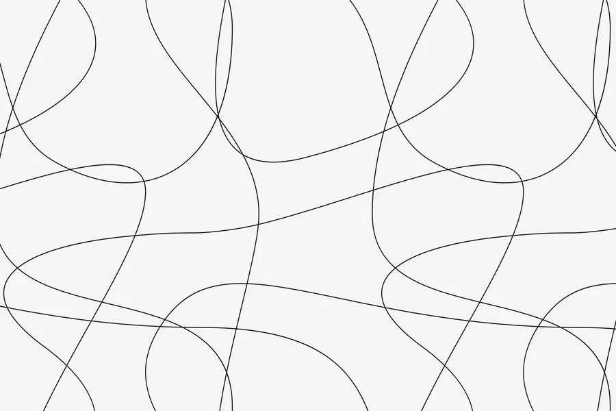 murales de pared Elegante papel pintado con líneas de estilo boho u98563