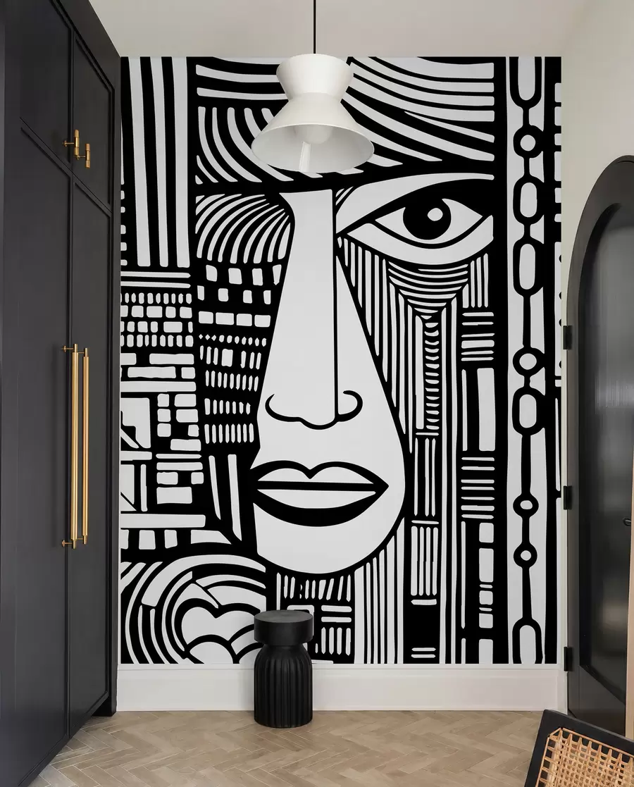 murales de pared Cara abstracta u98713