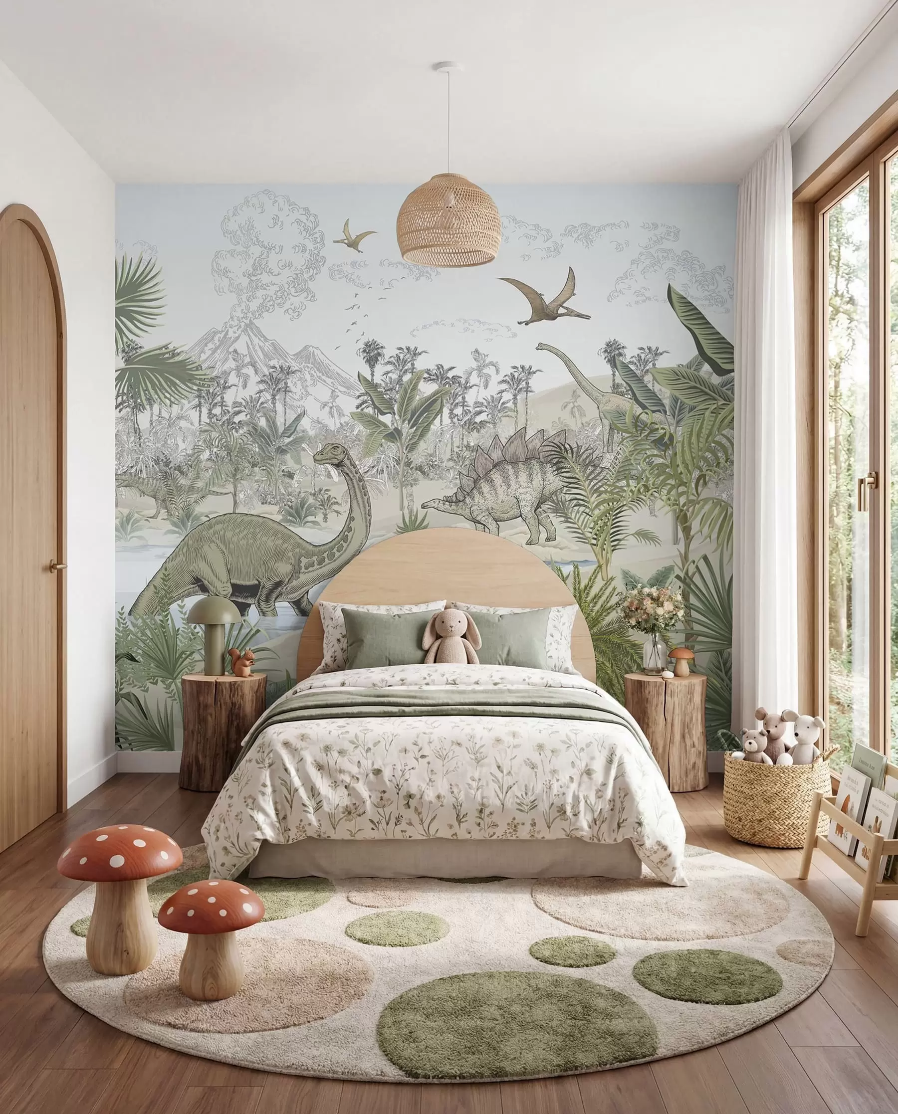 murales de pared Valle de dinosaurios u98674