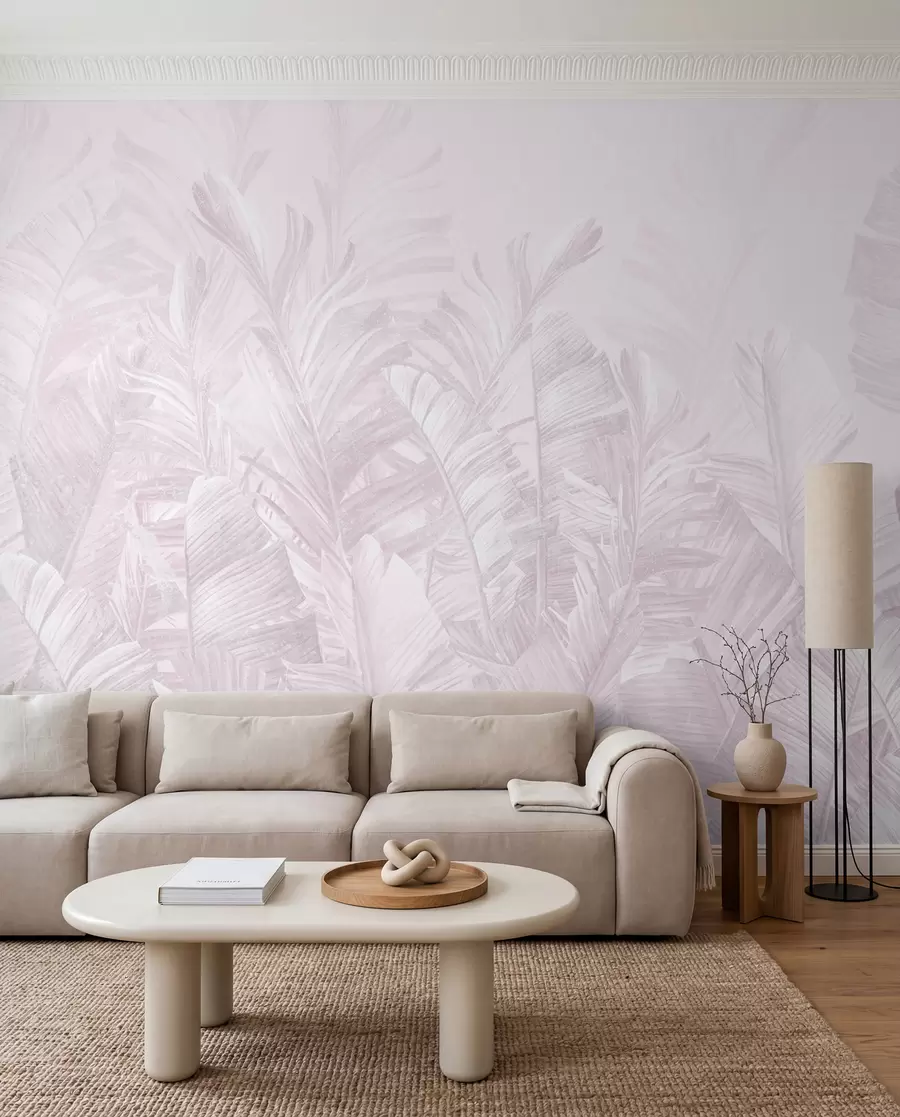 murales de pared Encaje tropical rosa u98951v1