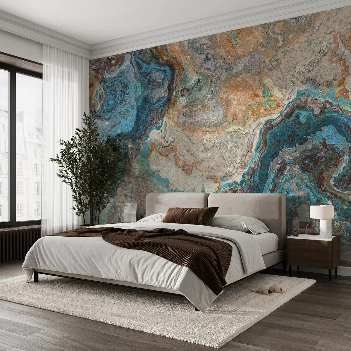 murales de pared Textura de piedra sin tratar u97553