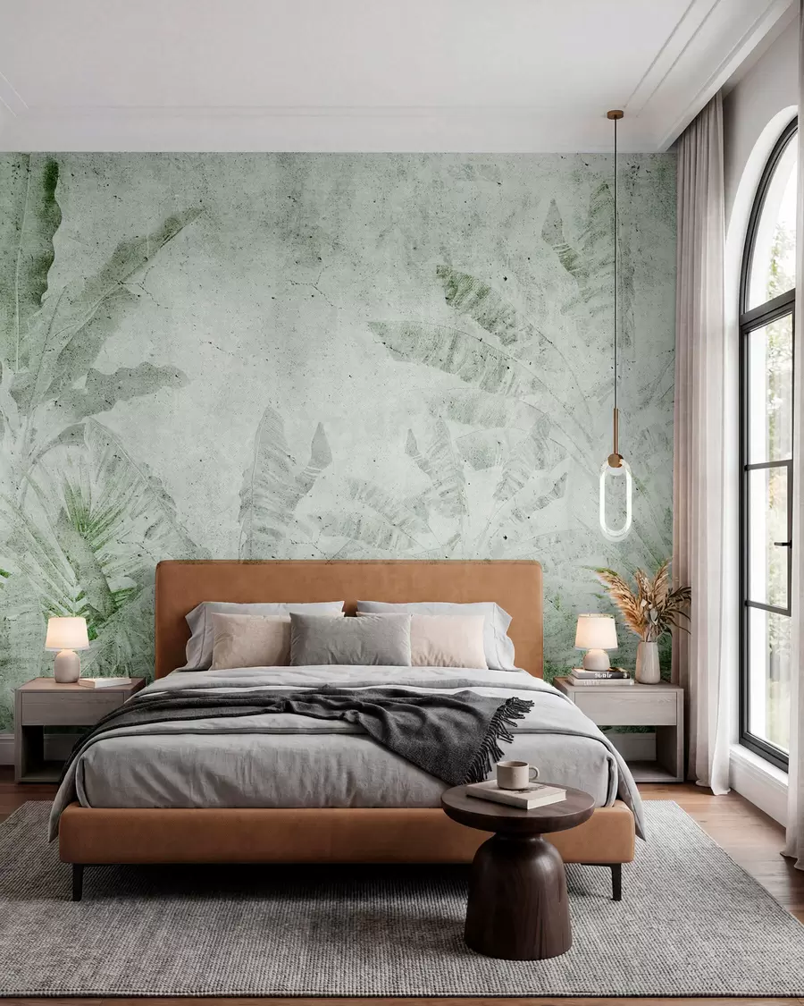 murales de pared Trópicos patinados en salvia u73886v3