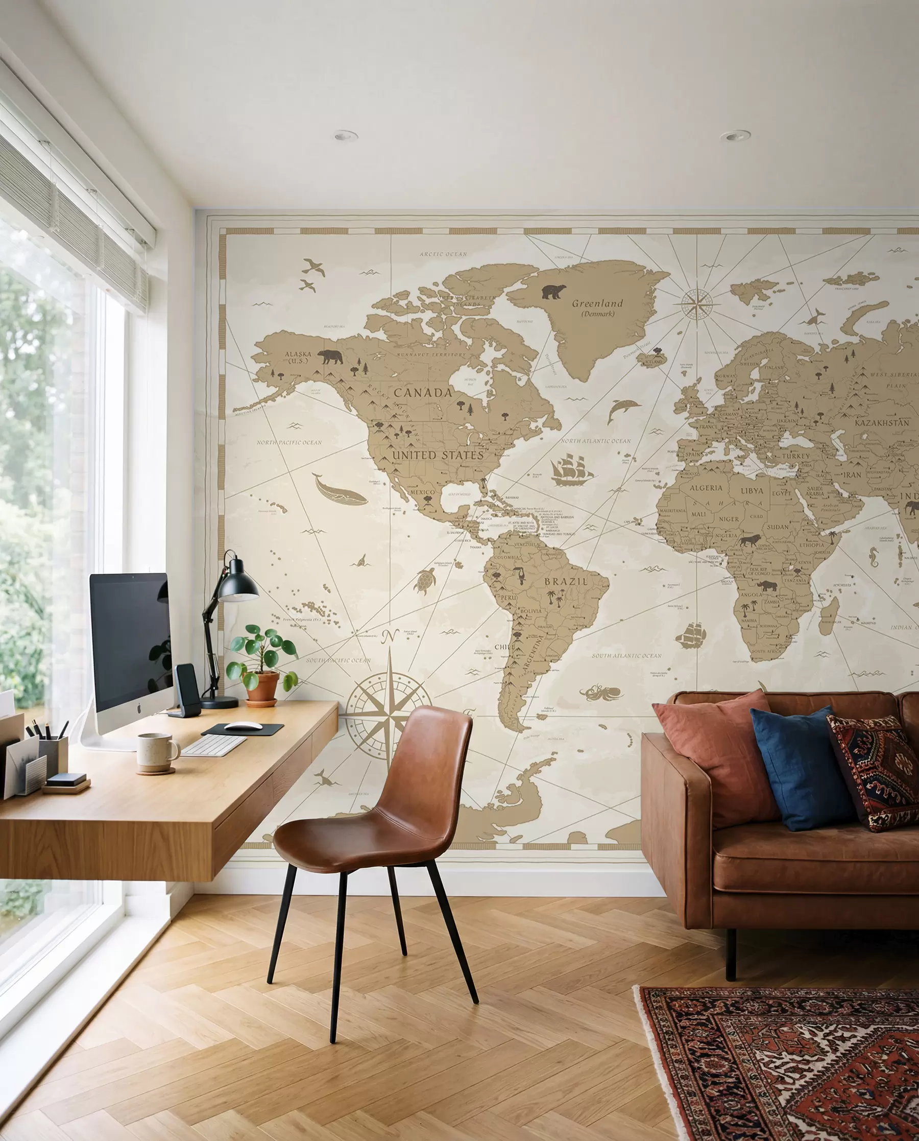murales de pared Atlas del viajero u99074