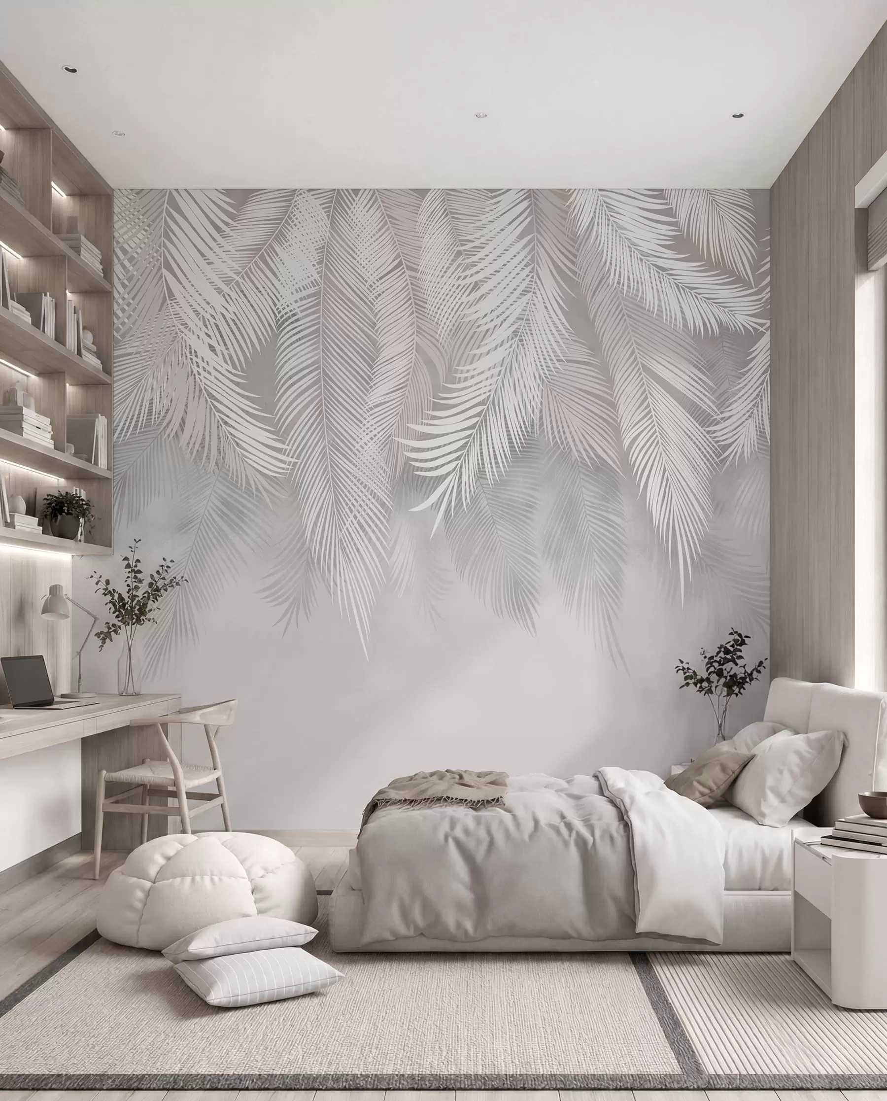 murales de pared Hojas de palmera colgantes u48556d1