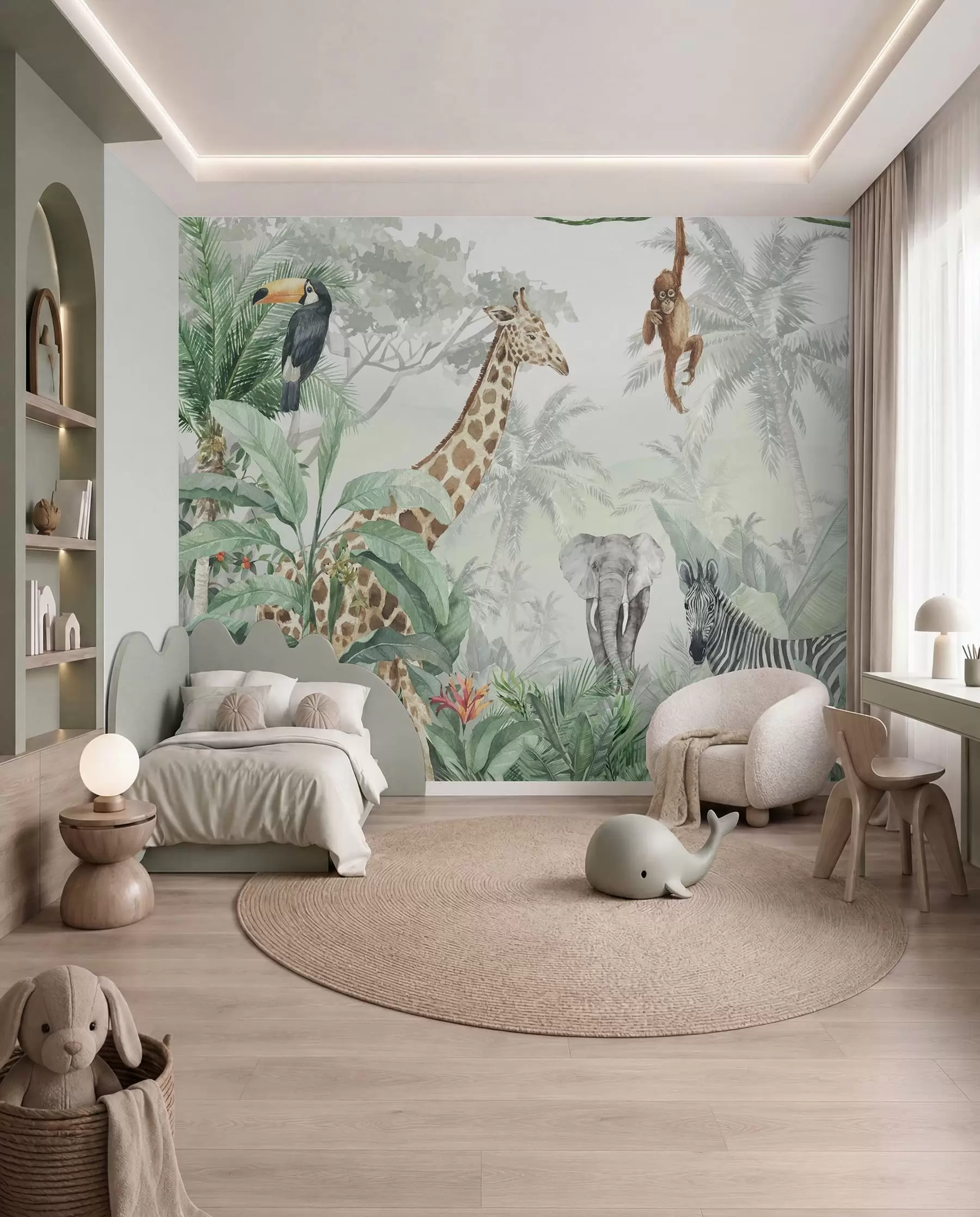 murales de pared Encuentro en la selva I u74709d1
