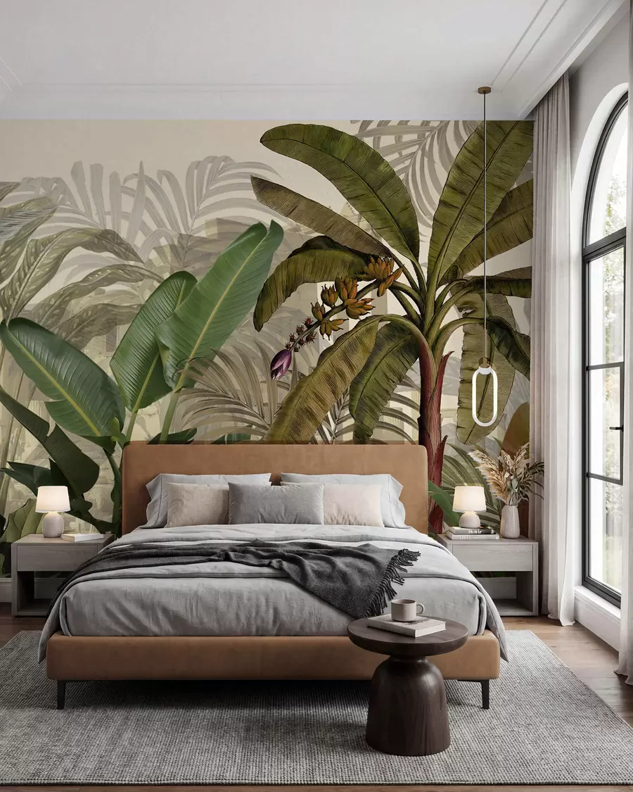 murales de pared Selva tropical y hojas u74748d1